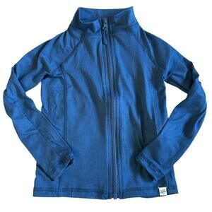 NWOT Beach Bros Blue Long Sleeve Full Zip Swim Shirt Sun Cover Size 4T